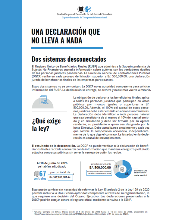 Una declaración que no lleva a nada